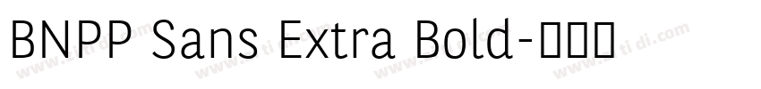 BNPP Sans Extra Bold字体转换
